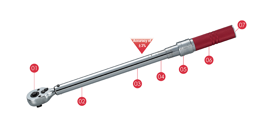 Industrial Torque Wrench (w/anodic handle)