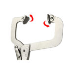 Stepped C-Clamps with Swivel Pads