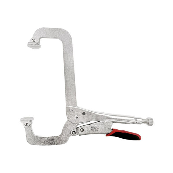 Stepped C clamp with swivel pads-Release