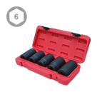 5PC 1″ Dr. Deep Budd Wheel Impact Socket Set