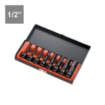 8PC 1/2″ Dr. Hex Impact Bit Socket Set (78L)-Metric