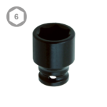 1/4″ Drive Impact Socket, SAE, Metric, EURO Standard