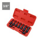 9PC 3/8″ Dr. Hex Impact Bit Socket Set (52L)