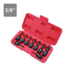 9PC 3/8″ Dr. Torx (Star) Impact Bit Socket Set (52L)