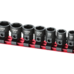 14PC 3/8″ Dr. Hex Shank Stubby Impact Socket Set (Metric)