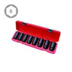 8PC 3/4″ Dr. Deep Impact Socket Set (Metric)