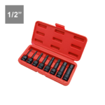 8PC 1/2″ Dr. Hex Impact Bit Socket Set (78L)-Metric