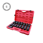 16PC 1″ Dr. Deep Impact Socket Set