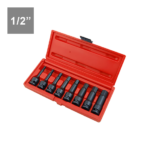 8PC 1/2″ Dr. Hex Impact Bit Socket Set (78L)-SAE