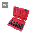 5PC 3/4″ Dr. Hex Impact Bit Socket Set (88L)-SAE