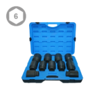 11PC 1″ Dr. Deep Impact Socket Set