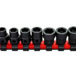 11PC 1/2″ Dr. Hex Shank Stubby Impact Socket Set (SAE)