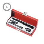 12PC 1/4″ Dr. Impact Socket Set