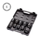 10PC 1″ Dr. Impact Socket Set