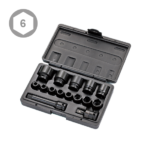 15PC 1/2″ Dr. Impact Socket Set