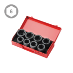 8PC 3/4″ Dr. Impact Socket Set