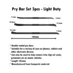 3PC Pry Bar Set (Light Duty)