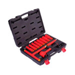 12pcs 1/2″ Dr. VDE 1000V Insulated Socket Tool Set