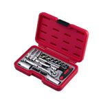 24pcs 1/4″ & 3/8″ Dr. Spline Socket Tool Set