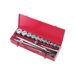 16pcs 3/4″ Dr. Socket Tool Set (Metal Case)