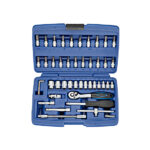 46pcs 1/4″ Dr. Socket Tool Set