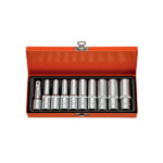 11pcs 1/2″ Dr. Deep Socket Set (Metal Case)