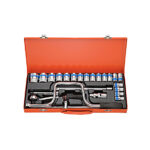 25pcs 1/2″ Dr. Socket Tool Set (Metal Case)