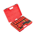 13pcs 3/8″ Dr. VDE 1000V Insulated Socket Tool Set