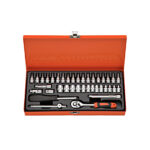 38pcs 1/4″ Dr. Socket Tool Set (Metal Case)