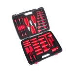 36pcs 1/2″ Dr. VDE 1000V Insulated Socket Tool Set