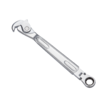 8″ Quick Spring-Loaded Crowfoot Wrench + 13mm Flex Ratchet Ring Wrench