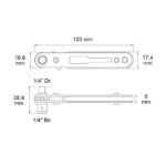 Flat Type Mini 1/4″ Drive / Bit Storage Wrench