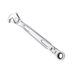 8″ Quick Spring-Loaded Crowfoot Wrench + 13mm Flex Ratchet Ring Wrench