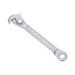 10″ Quick Spring-Loaded Crowfoot Wrench + 19mm Ring Wrench