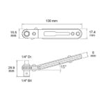 Offset Type Mini 1/4″ Drive / Bit Storage Wrench