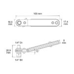 Offset Type Mini 1/4″ Drive / Bit Wrench