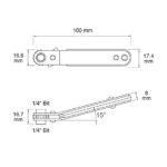 Offset Type Mini Double 1/4″ Bit Wrench