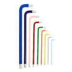 Rainbow Powder Coating-Extra Long Ball Point Hex Key Set