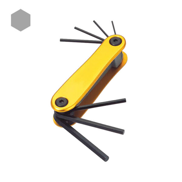 7pcs Aluminum Folding Hex Key Set