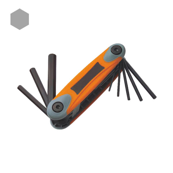 Bi-Material Folding Hex Key Set