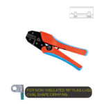 Ratchet Type Double Color Soft Handle Crimping Tool