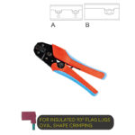 Ratchet Type Double Color Soft Handle Crimping Tool