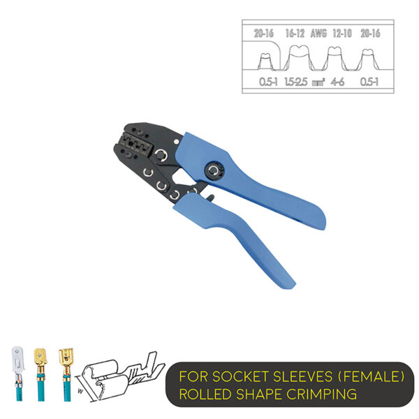 Ratchet Type Soft Handle Crimping Tool