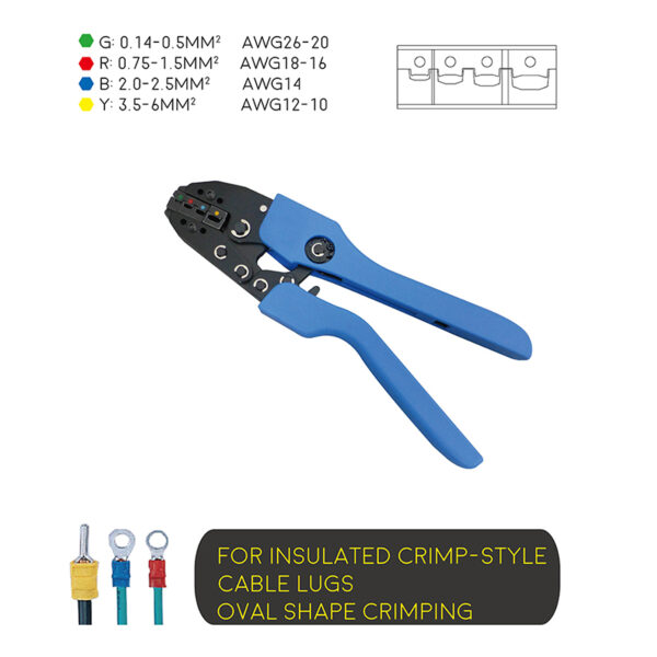 Ratchet Type Soft Handle Crimping Tool