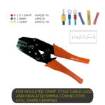 Ratchet Type Crimping Tool with Anti-Slip Handle