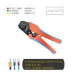 Ratchet Type Double Color Soft Handle Crimping Tool