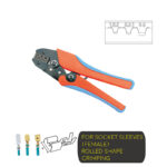 Ratchet Type Double Color Soft Handle Crimping Tool