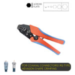 Ratchet Type Double Color Soft Handle Crimping Tool