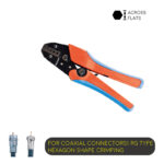 Ratchet Type Double Color Soft Handle Crimping Tool