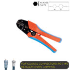 Ratchet Type Double Color Soft Handle Crimping Tool